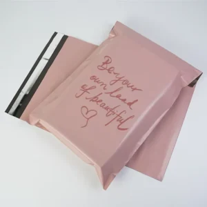 Compostable Custom Printed Pink Poly Mailer Shipping Bag