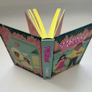 Contemporary Mixed Media Art Book, Hardcover, Foil and Sprayed Edges, Coated and Art Paper