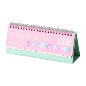Contrast-Style Student Desk Calendar for Girls