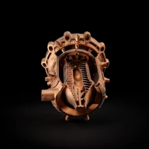 Copper Alloy Rocket Engine Combustion Chamber Metal 3D Printing Service with Integrated Cooling Channels