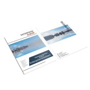 Corporate Color Brochure Booklet Catalogue with Kraft Paper and UV