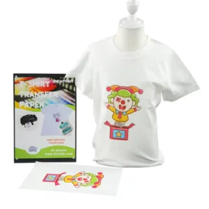 Cotton Heat Transfer Paper for Light Fabrics, White or Light-Colored T-Shirts