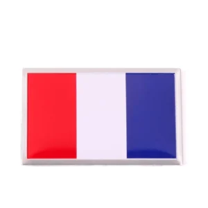 Country Flag Aluminum Alloy Metal Car Stickers Custom Printing Car Decorative Reflective Adhesive Vinyl Sticker for Car