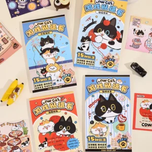 Cow Cat Series Activity Sticker Book Interactive & Stress Relief Fun for Creative Expression Bulk for Mindfulness & Gifts