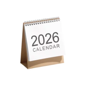 Cowhide Paper Desk Calendar Simple Office Monthly Desktop Decoration Self-Discipline Pin