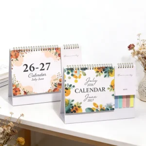 Creative Multi-functional Desk Calendar Set Customization Coated Paper 235x256mm Office Decoration