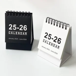 Creative Simple Mini Desk Calendar Portable Student Notebook Calendar Paper Table and Wall Calendar