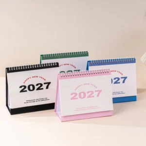 Cross-border Desk Calendar Creative Fresh Design Project Check-in Notebook & English Version Desktop Decor