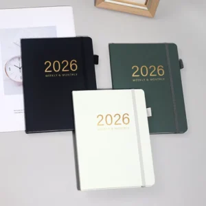 Cross border Journal English Notebook A5 Hardcover Specialty Paper Weekly Monthly Planner Calendar China