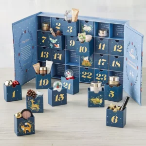 Cross-border New Creative 3D Flip-top Christmas Blind Box Countdown Calendar Empty Box Customizable Santa-hole Gift Packaging