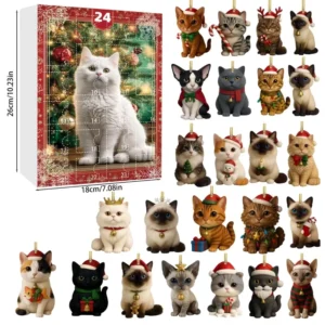 Cross border Product Cat Lovers Glass Advent Calendar Mystery Boxes for 5 7 Years Old Christmas Halloween Gifts