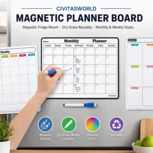 Cross border Trendy Rubber Magnetic Plan Schedule Sticker Calendar Memo Board Writing Fridge Erasable Writable
