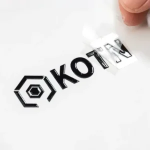 Crystal Clear PVC UV Transfer Adhesive Stickers, Holographic Transparent Tear Film, Wine and Car Logo Labels