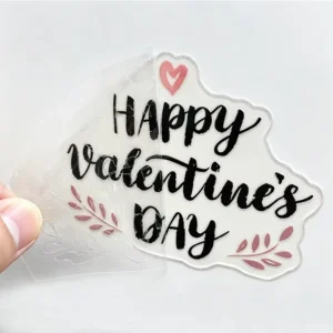 Crystal Transfer Printing Sticker Customized Product Label Transparent Metal Image Sticker for Gift Boxes