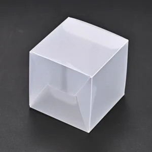 Cube 5×5 Inches PVC Packaging Acetate Square PET Gift Box Transparent Plastic Boxes for Candy Gifts Favors