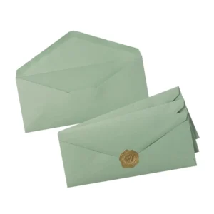 Custom #10 Business Envelope with Gold Stickers for Office Business Letter Mailing 4.13 X 9.49 Inches