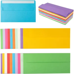 Custom #10 Colorful Self-Seal Business Envelopes for Office Mailing Invitations and Events