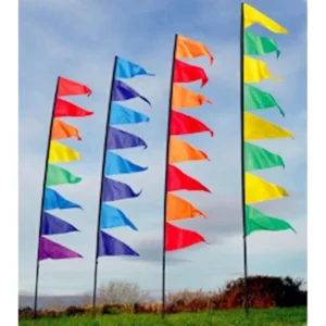 Custom 100% Polyester Feather Flag Outdoor Large Flying Decoration Colorful Bali Festival Flag