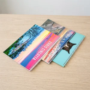 Custom 12-Month Planner Calendar, Full-Color Spiral-Bound Art Paper, Monthly
