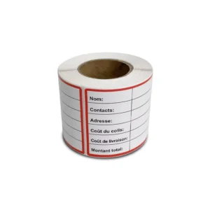 Custom 120x60mm Africa Logistics Labels 200 Pcs/Roll Waterproof Strong-Adhesive Writable Paper