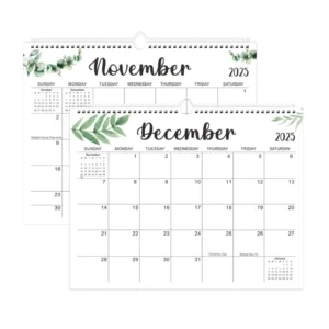 Custom 18-Month Simple Creative Wall Calendar English Paper Table Display Photo Frame