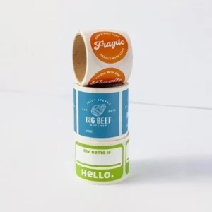 Custom 2 Inch Bottle Label Sticker Roll, Adhesive Paper