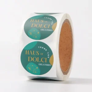 Custom 2-Inch Round Thank-You Bottle and Glass Labels