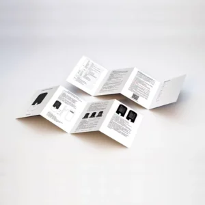 Custom 200gsm Trifold Business Brochure Hard Cover Colour Booklet with Fancy Paper Offset Printing Service and Film Lamination