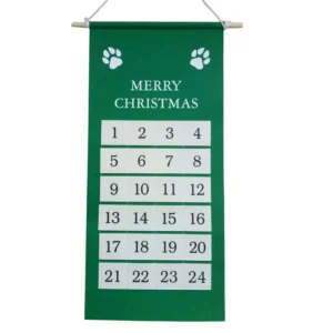Custom 24-Day Modern Felt Christmas Advent Calendar Manufactured Christmas Decoration