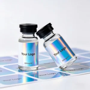 Custom 3 ml 5 ml 10 ml 20 ml 30 ml Peptide Vial Adhesive Vinyl Waterproof Labels