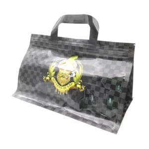 Custom 3.5 Mylar Bag with Printed Window, Smellproof Design, and Special Shape