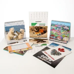 Custom 365-Day Tear-Off Calendar, Full-Color Art Paper, Glue-Padded, Hanging Hook, Daily and Monthly