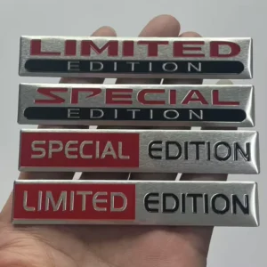 Custom 3D Aluminum Word Vehicle Stickers Truck Motorcycle Car Adhesive Badges Metal Badge