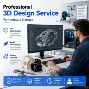 Custom 3D Design Service File Optimization Rapid Prototyping for Hardware Startups