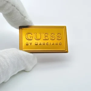 Custom 3D Embossed Gold Metal Logo Label Sticker for Perfume Bottle