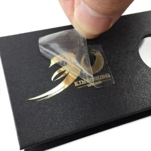 Custom 3D Embossed Metal Label Sticker for Perfume Bottles and Watch Dials