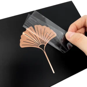 Custom 3D Embossed Waterproof Metallic Gold Foil Transfer Metal Stickers