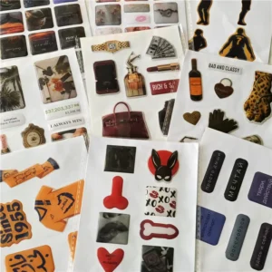 Custom 3D Epoxy Resin Dome Stickers Waterproof UV Resist Clear Transparent Gel Logo Tag Doming Label Sticker
