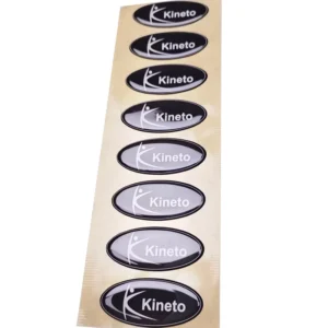 Custom 3D Epoxy Resin Dome Stickers with Company Logo, Self-Adhesive Waterproof Labels