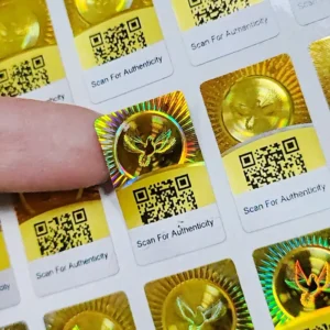 Custom 3D Hologram Tamper-Proof Anti-Counterfeit QR Code Product Packaging Stickers