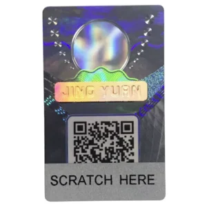 Custom 3D Holographic Waterproof Adhesive PVC/PET Glossy UV-Printed Vinyl Roll Labels