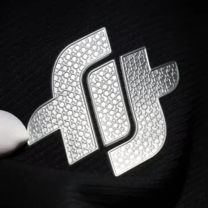 Custom 3D Letter Logo Transparent Embossed TPU Heat Transfer Garment Labels for Clothing
