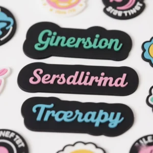 Custom 3D PVC Rubber Logo Heat Transfer Labels for T-Shirts, Clothing, Bags, and Shoes