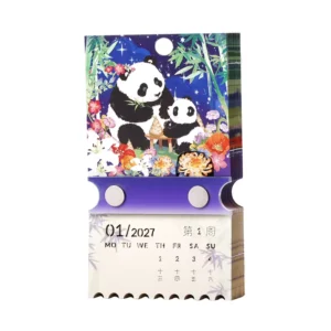 Custom 3D Paper Carving Memo Calendar Custom Logo Small MOQ Small Batch New Year Gift Desk Calendar