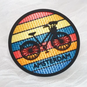 Custom 3D Printed Brand Logo Patches Heat Press Transfer Badges Labels With Twill Canvas Tatami Fabric