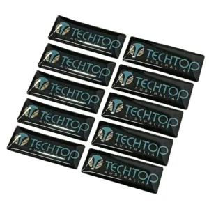 Custom 3D Printed Logo Dome Badges, Holographic Waterproof Resin Epoxy Stickers