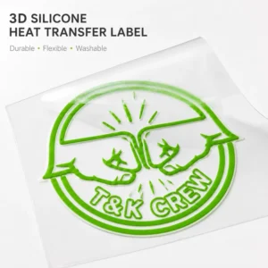 Custom 3D Printed PU Heat Transfer Labels Durable Flexible Washable Eco-Friendly Garment Branding Patch for T-Shirt Hoodie