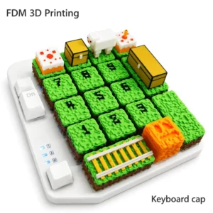 Custom 3D Printed Resin Mechanical Keyboard Keycaps with Personalized Logo 3D Machining Service