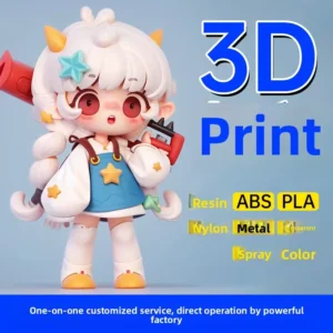 Custom 3D Printing Service Light-Curing Resin Models Doll Coloring Proofing Hand-Made Nylon and Metal Substitutes