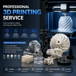Custom 3D Printing Service Nylon PEEK POM ABS SLS SLA Plastic Metal Clear Resin Parts Rapid Prototypes